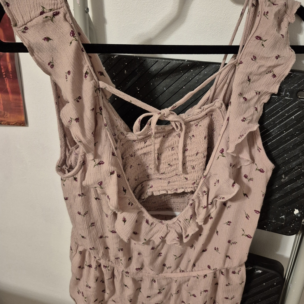 Floral Ruffle Pink Top